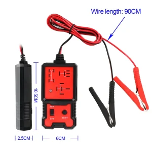 Automotive Accessories LED Indicator Relay Tester Diagnostic Tool 12V Car Battery Checker Electronic