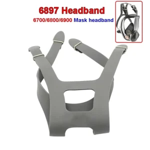 Heavy-Duty Rubber Headband Replacement for 6897 6700/6800/6900 Respirator Masks with Balanced Design and Easy Installation