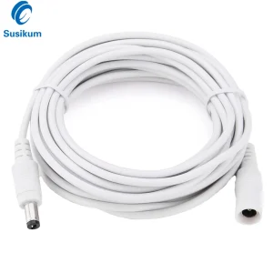 12V DC Power Extension Cable with 2.1mm 5.5mm Connector for CCTV Security Cameras, 3M to 30M Length Options