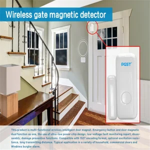 Wireless PG103 433MHz Home Security Window and Door Sensor with Smartphone App Alerts