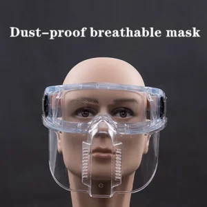 Dust-Proof Transparent Face Shield Mask for Kitchen Chemical Splash Protection