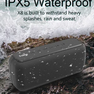 60W Waterproof Bluetooth Portable Speakers with 6600mAh Battery and TWS Function