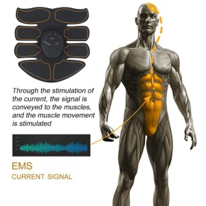 Wireless Abdominal and Buttocks Muscle Toner with EMS Technology for Fitness and Body Slimming