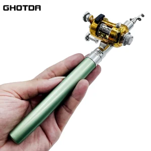 Portable Telescoping Pocket Fishing Rod and Reel Combo Set for Outdoor Adventure and Travel