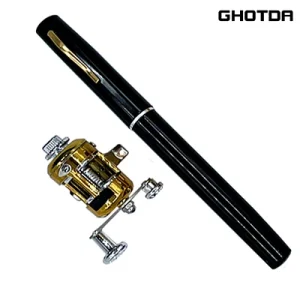 Ultra-Lightweight Telescopic Pen Fishing Rod and Reel Set with 5-Section Adjustable Length