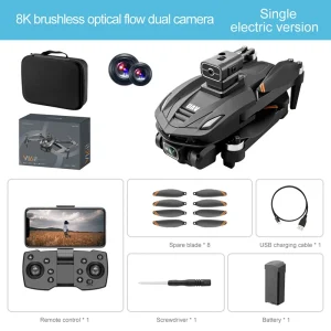 Xiaomi V168 5G Drone with 8K HD Camera, 4CH Quadcopter, GPS Navigation, Altitude Hold Mode and One-Touch Return Function for Advanced Aerial Photography