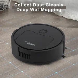 Smart Fully Automatic Sweeping Robot with Vacuum and Mopping Functions for Hard Floors and Carpets