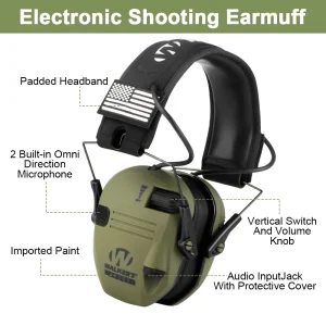 Shooting Range Headphones with Active Noise Cancellation and Hearing Protection for Hunters