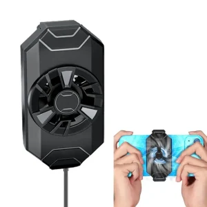 Portable Mobile Phone Cooling System with Radiator Fan for Gaming and Heavy Usage