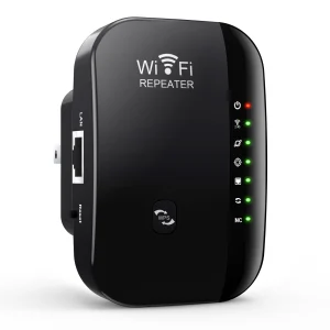 Wireless WiFi Router Signal Booster and Amplifier 300Mbps with 7 Status Lights for Strong and Stable Internet Signals