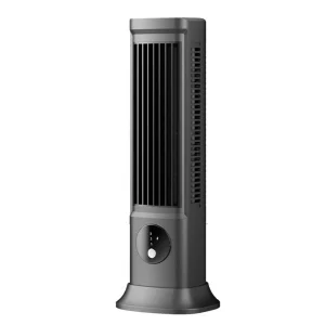 Multi-Angle Air Supply Bladeless Fan with 3D Airflow and Type-C USB Charging for Tabletop Air Conditioner