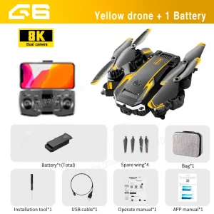 Xiaomi G6Pro 5G GPS Drone with 8K HD Camera and Obstacle Avoidance for Aerial Photography