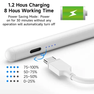 Type-C Fast Charging Apple Pencil 2 Alternative for iPad 2018 and Later with Magnetic Adsorption