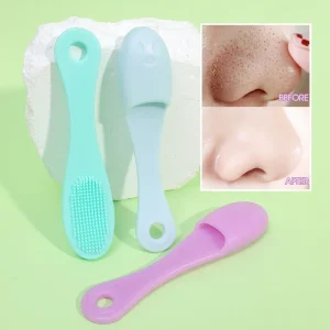 Professional Double-Sided Blackhead Remover Facial Pore Cleaner Massage Brush Tool for Nose and Nasal Skin Care