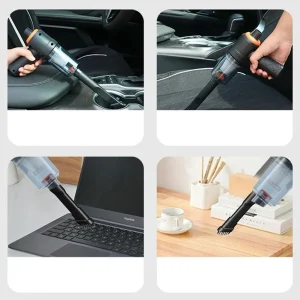 Cordless Car Vacuum Cleaner 6000Pa Portable Handheld Auto Cleaning Vacuum for Car Seats, Floor and Trunk