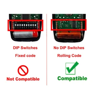 433.92MHz Rolling Code Garage Door Gate Remote Control with Programming and Battery Replacement