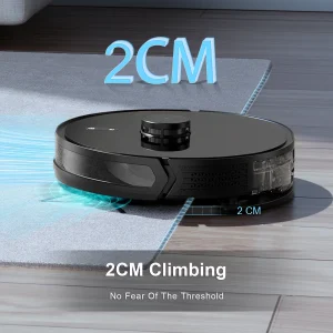 ZCWA D900 Intelligent Robot Vacuum with Multi-Surface Mapping, 5200mAh Long-Lasting Battery and Oversized 3.2L Dust Bag for Efficient Cleaning