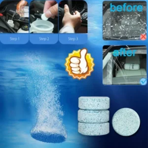 Windshield Wiper Cleaning Tablets – Eco-Friendly Glass Cleaner for a Streak-Free Finish