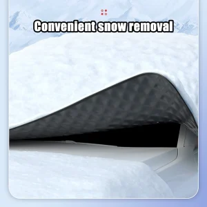 Premium Waterproof Car Windshield Snow Cover and Sunshade with Inner Cotton Fleece for Car Paint Protection