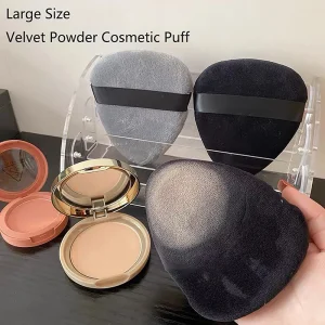 Velvet Drop Shape Powder Puff Makeup Tool for Smooth Foundation and Cream Application