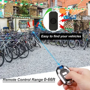 IP55 Waterproof Bike Anti-Theft Alarm with Multifunctional Vibration Trigger and Wireless Operation Control