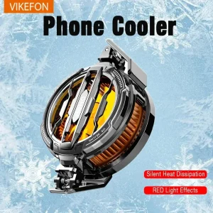 Rapid Heat Sink Mobile Phone Radiator with Silent Fan and Easy Plug-and-Play Design for iPhone 15 Pro Max Xiaomi 14