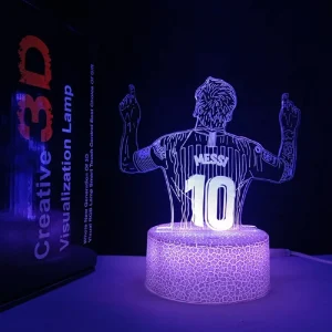 16 Color Changing 3D Illusion Night Light Table Lamp with Touch Switch LED Light for Kids and Family