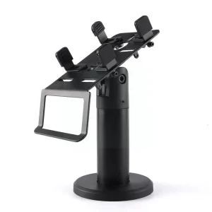 Aluminum Alloy POS Machine Stand with Adjustable Angle and ABS Security Claw for Tabletop Cash Register Display