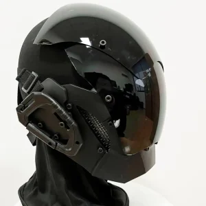 Futuristic Cyberpunk Mask for Men and Women – Adjustable Velcro Strap for Comfortable Wear at Sci-Fi Theme Parties