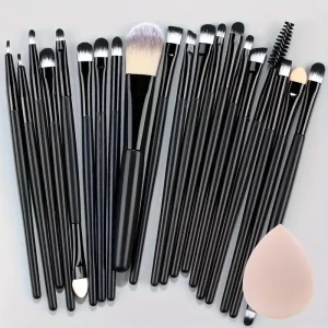 Ultimate Cosmetic Brush Collection: 20 Soft Brushes for Women’s Beauty Routine, Foundation Blending, and Makeup Artistry