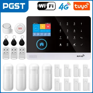 2.4 Inch Screen WIFI GSM Home Security System with RFID Card and PIR Motion Detector for Smart Home Monitoring