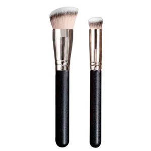 Seamless Synthetic Contour Brush for Flawless Foundation and Concealer Makeup Application