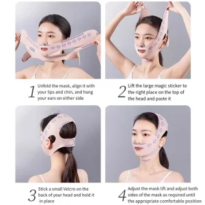 V-Line Facial Massage Strap Face Slimming Bandage Lifting Mask for Women Beauty Tools and Skin Care Routine