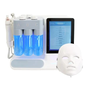 At-Home Hydro Dermabrasion Machine with 7 Multi-Functional Handles for Anti-Aging, Blackhead Removal, and Skin Tightening