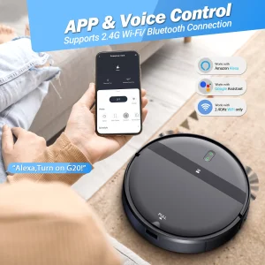 Intelligent Wi-Fi Robot Vacuum Cleaner with 1400Pa Strong Suction and 2500mAh Long-Lasting Battery for Smart Home Cleaning