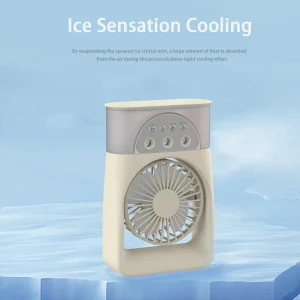 Multifunctional Mini Desktop Fan with USB Interface, 3-Hole Spray Humidification, Refrigeration and Air Conditioner Function for Home and Office Use