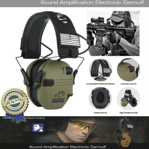 Earmuffs for Shooting Sports and Hunting: Active Noise Reduction Headphones with Electronic Hearing Protection