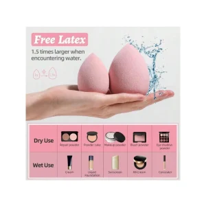 4 Pieces Beauty Egg Makeup Sponges Foundation Applicator Set For Seamless Foundation Cosmetics Application And Beauty Routine