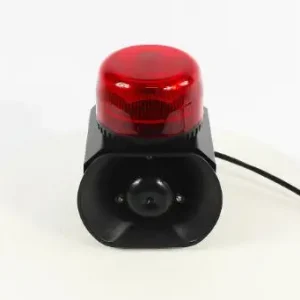 Waterproof 8W LED Car Beacon Light with 40W Police Siren Sound Amplifier and Magnetic Base for Emergency Vehicle Warning Systems