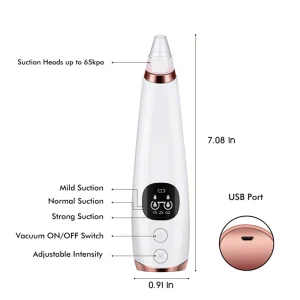 Professional Blackhead and Acne Removal Tool with Vacuum Cleansing Technology for Deep Pore Cleaning and Facial Skin Care