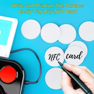 13.56MHz Ntag215 NFC Card Stickers with Rewritable Memory for Smart Home and Social Messaging