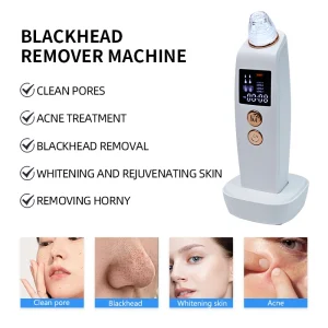 Portable Visual Blackhead Vacuum Cleaner with WIFI Connectivity and HD Camera for Facial Skin Care and Beauty