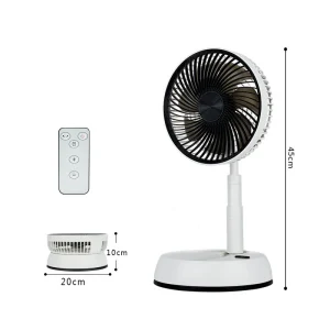 Portable Silent Air Cooler Fan with Folding Stand for Home and Outdoor Cooling