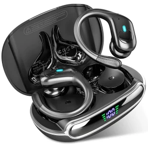 TWS Bluetooth 5.3 Earbuds with HD Mic and 60 Hours Music Time Wireless Charging Case