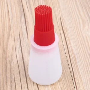 Outdoor and Indoor Cooking Made Easy: Silicone BBQ Oil Bottle with Brush for Versatile Use