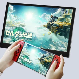 Portable Gaming Monitor 11.6 Inch 1366×768 TFT LCD Display for PS4 Xbox360 Nintendo Switch Laptop PC with HDMI-Compatible Dual Output Connection