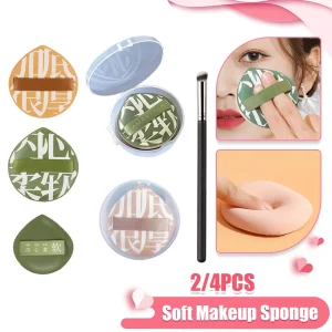 XL Powder Puff Makeup Sponge Set with Storage Box for Women Beauty Cosmetic Application