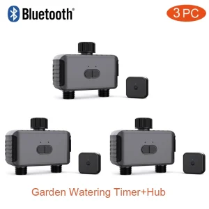 Tuya Bluetooth Hub Compatible Water Timer with Soil Temperature Humidity Sensor for EU Gardens