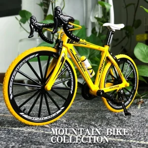 Die-Cast Alloy Model Mountain Bike with Racing Detailing – Perfectly Scaled 1:10 Replica for Collectors and Enthusiasts