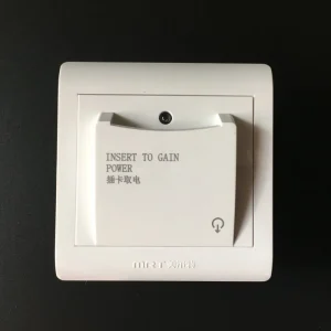 Hotel Room Energy Efficiency Switch with Magnetic Card Insert, 40A 8800W Three Line Power Control with 15s Delay